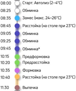 График выпечки домашнего батона пошагово на слабой муке с добавлением аскорбинки — батон по науке.